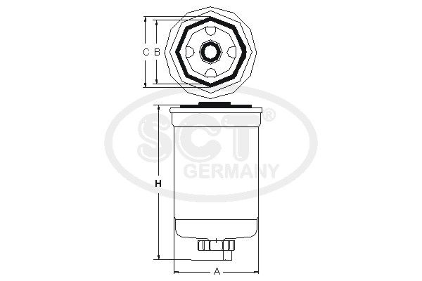 SCT GERMANY kuro filtras ST 354